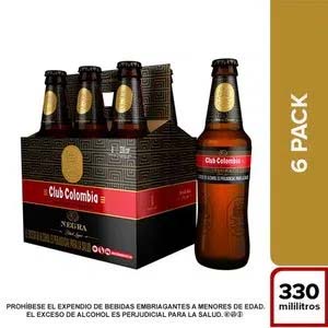 Club Colombia Negra botella 330ml x 6