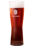 Vaso cerveza club colombia roja